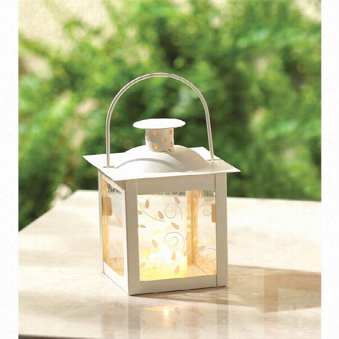 Zingz And Thingz Small Lantern In White