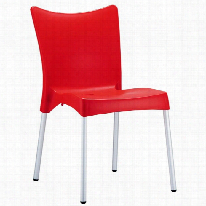 Compamia Ujliette Resin Dinin Chair In Red