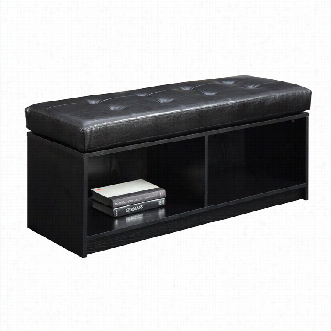 Convenience Concepts Designs4support Broadmoor Storage Ottmoan - Black