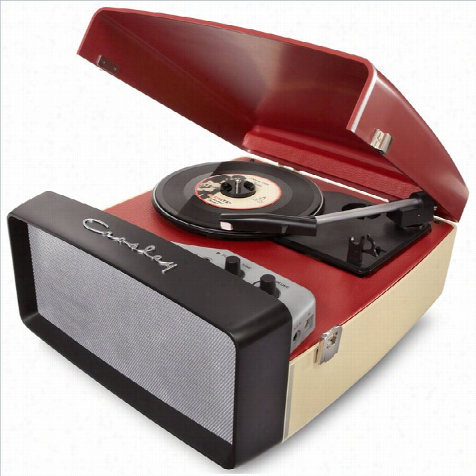Crosley Radio Collegiate Portable Usb Turntable In Red