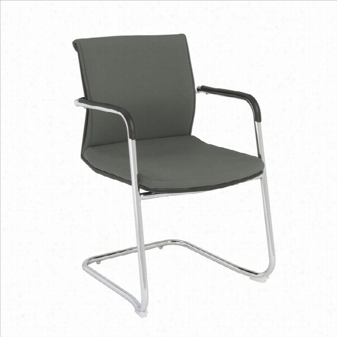 Eurostyyle Baird Visitor Guest Chair In Gray