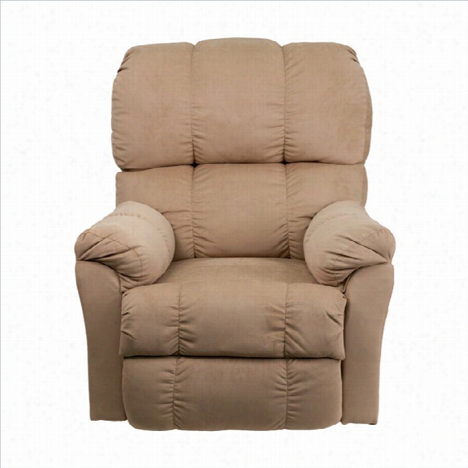 Flash Ffurniture Top Cardinal's Office Microfiber Power Recliner In Tan Coffee