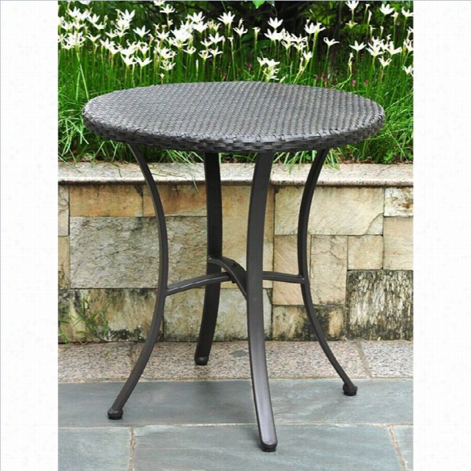 International Caravan Barcelona 28 Bistro Table In Black Antique