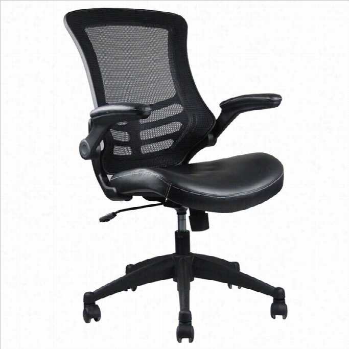 Mannhattan Comfort Intrepid High Back Office Chair In Black