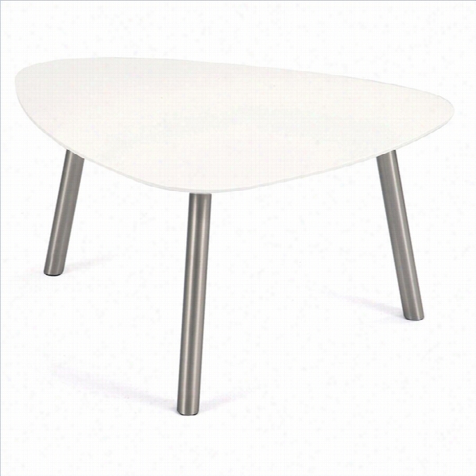 Moe's Hlsinki Side Table In White