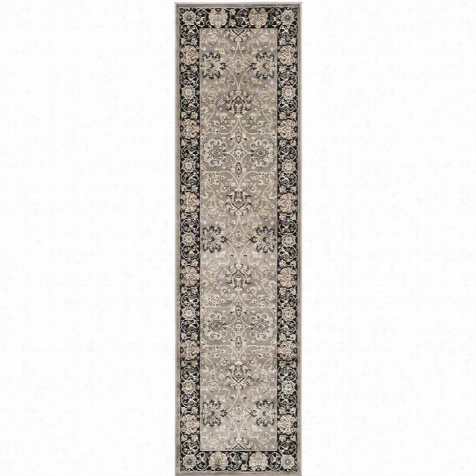 Safvaieh Persian Garden Grey Traditional Rug - 2'2 X 8'