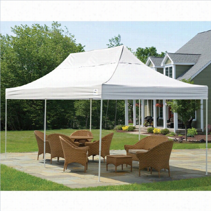 Shelterlogic 10'x20' Pro Pop-up Canpoy Sttraight Leg Wit Cover In White