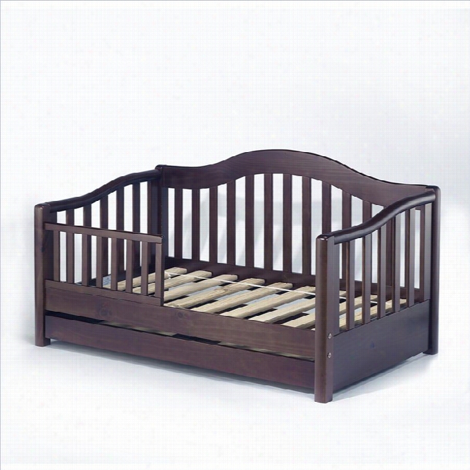 Sorelle Grande Solid Pine Todler Bed In Espresso