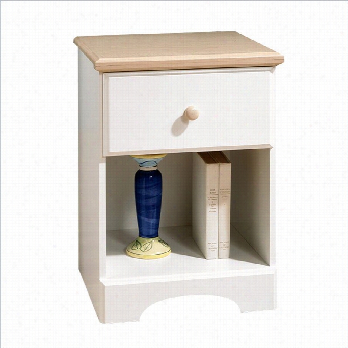 South Shore  Newbury Colletion White Nightstand