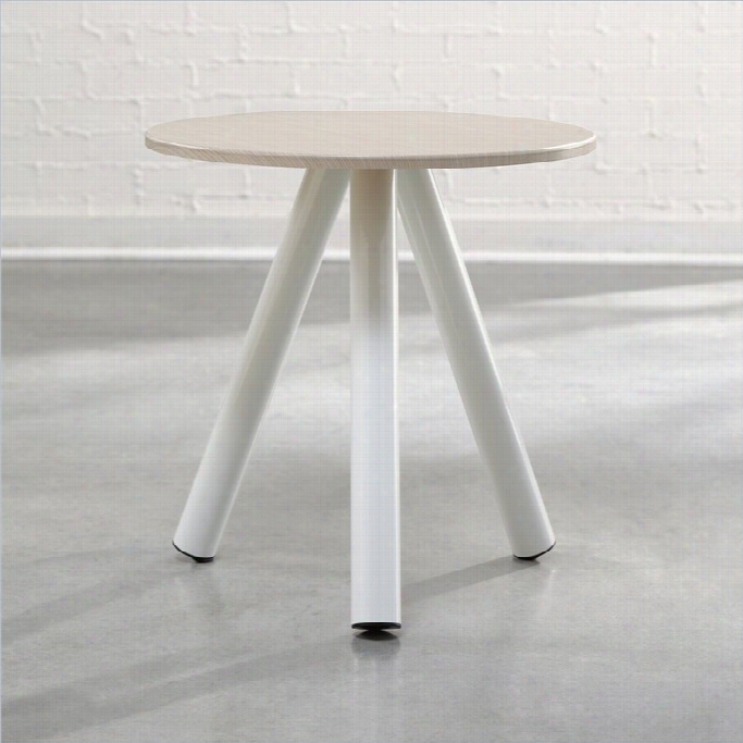 Studio Rta Soft Mode Rn Side Table In Arcctic White And Pickled Ash