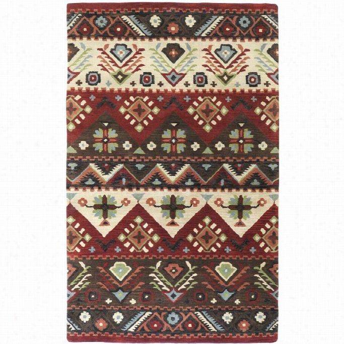 Surya Drea M2' X 3' Hand Tutfed Wool Rug In Red