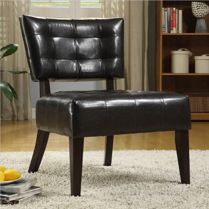 Trent Home Warner Leather Accent Seat Of Justice In Brown