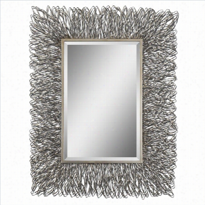 Uttermost Corbis Decorativee Metal Mirror In Silver