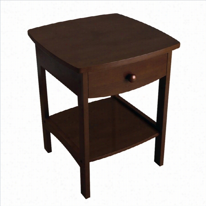 Winsome Basics End Table / Nightsatnd In Antique Walnut