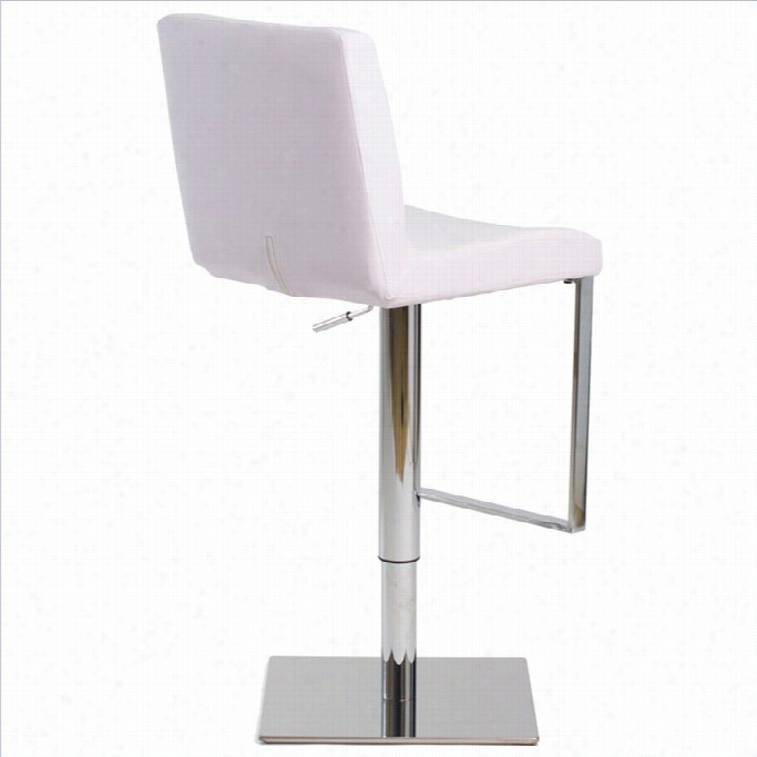 Aeon Furnituree Riva 22 To 30 A Djustable Bar Stool In Whire