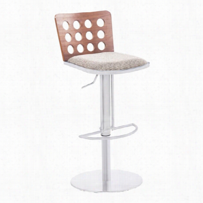 Armen Living Elton 31 Modern Bar Stool In Brown