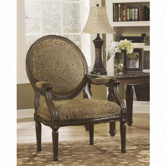 Ashley Cambridge Fabric Showood Accent Chairin Amber