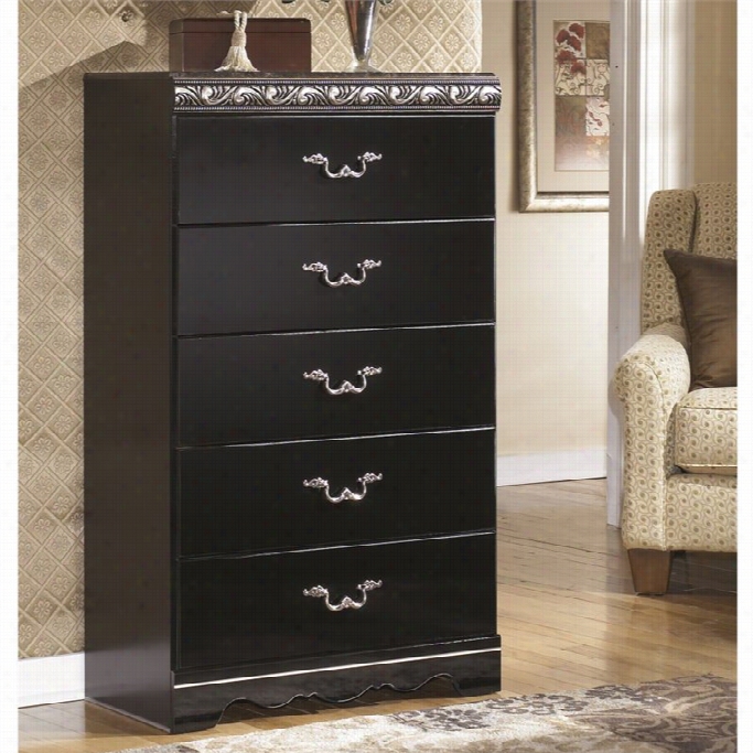 Ashley Constellations 5 Drawer Wo Od Chest In Black