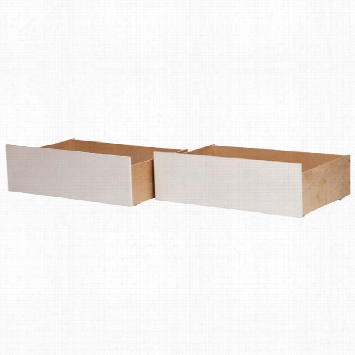 Atlantic Furniture  Urban Storage Drawer In White (set Of 2)