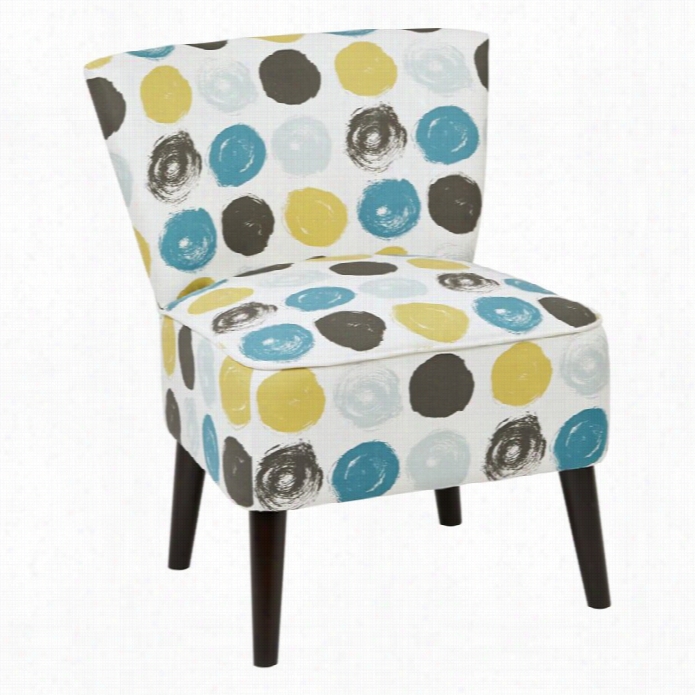 Avenue Six Apollo Acc Ent Chair  In Dot Peacock