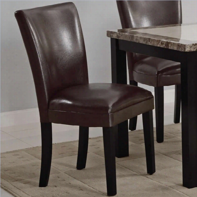 Coaster  Carter Uhpolstered Dining Chair In Brown