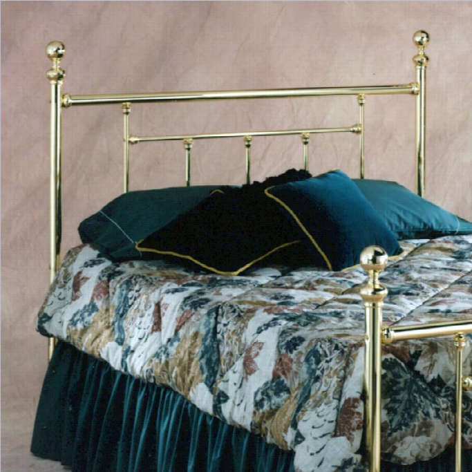 Hillsdale Chelsea Spindle Headboard In Brass-queen