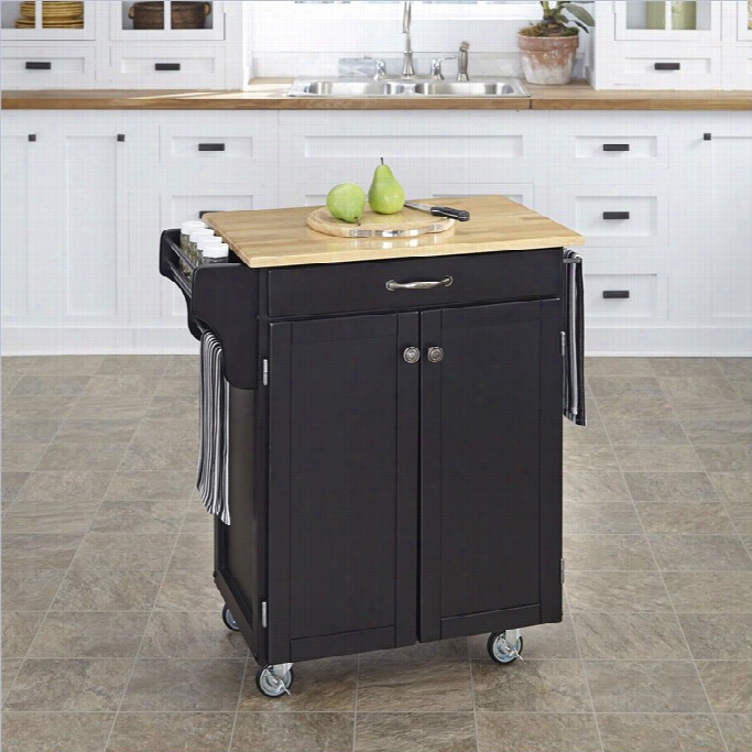 Home Styles Furniture Black Kitchen Cart