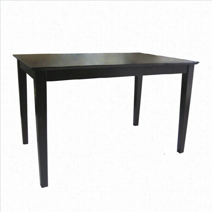 International Conceptss Hhaker Styled Dining Table In Rich Mocha