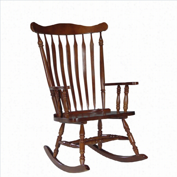 Interntinoal Concepts Solid Wood Rocker In Cherry