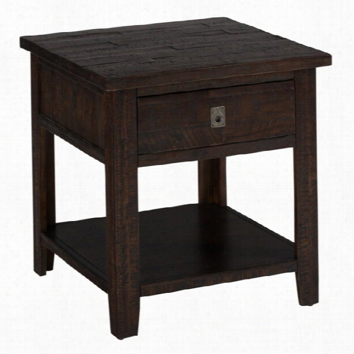 Jofran Kona Groce Square End Table In D Eep Chocolate