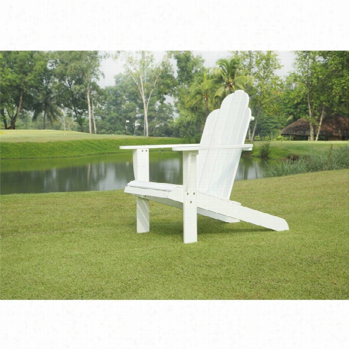 Linon Adirondack Chair In White