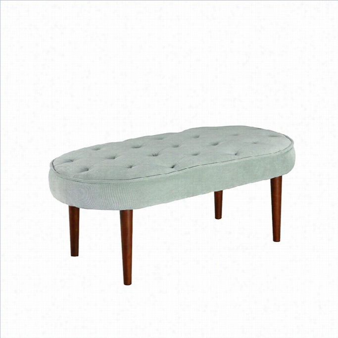 Linon Elegance Bench In Spa Blue