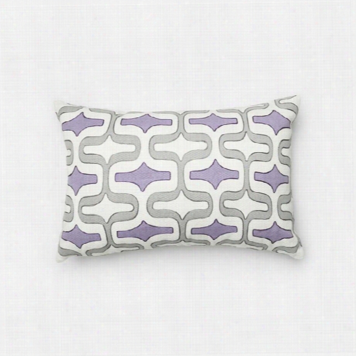 Loloi 1'1 X 1'9 Cotton Down Pillow In Gray And Plum