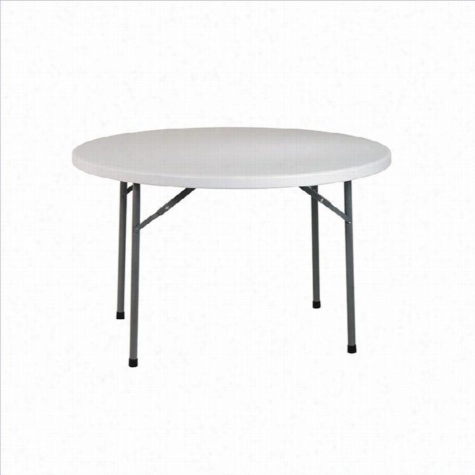 Office Star 48 Round Resn Multi Purpose Table With Traditional 4 Post Legs