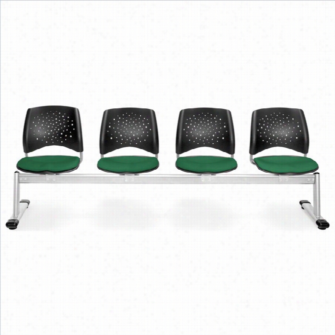 Ofm Star 4 Bea Mseating With Seats In Forest Green