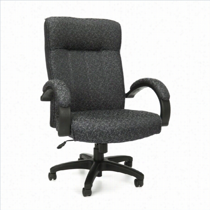 Ofm Stature Series Executive High Back Confefence Office Chair In Gray
