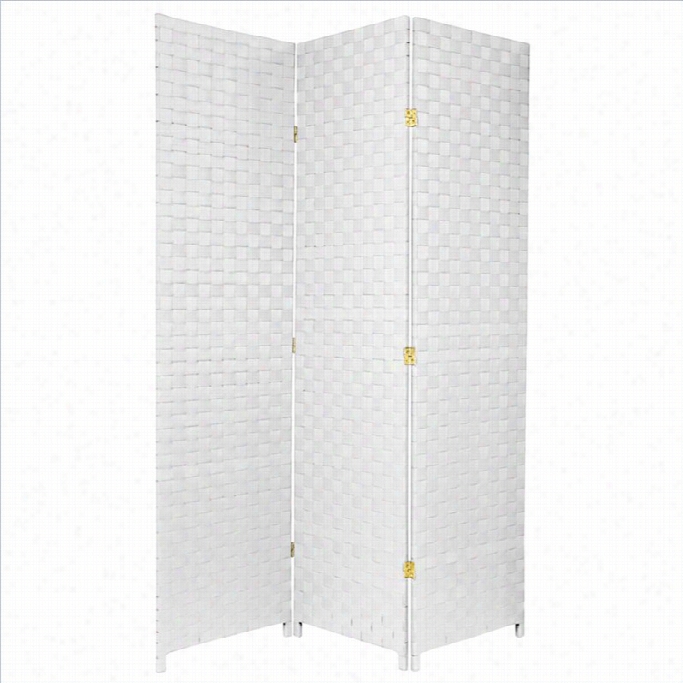 Oreintal All Weather Outdoor 3 Panel Room Divider In White