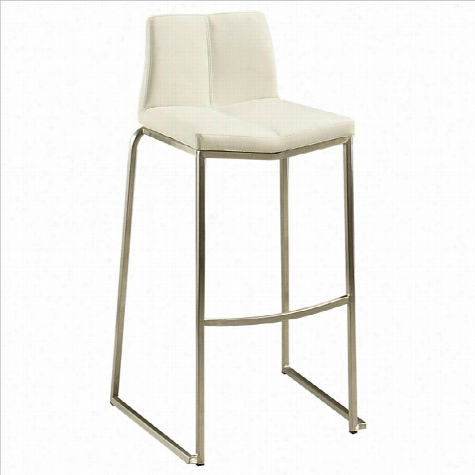 Pasel Furniture Daqo 25.75 Counter Bar Stool In Ivory