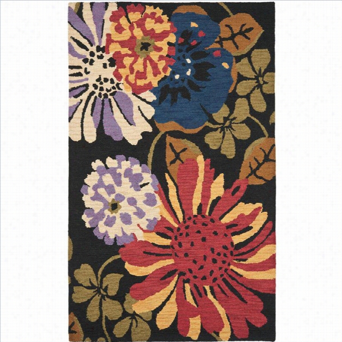 Safavieh Jarddin Rectangle Rug In Black / Multi-3' X 5'