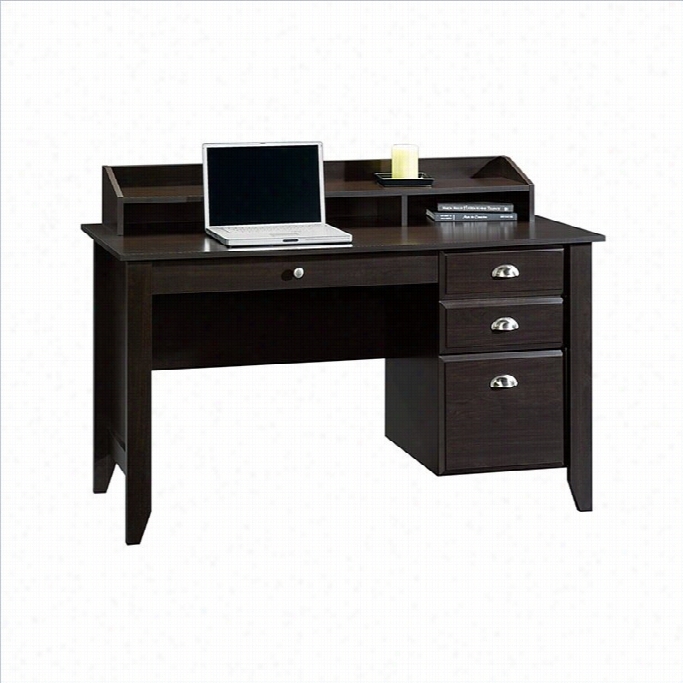 Sauder Shoal Creek Desk In Jamocha Wood