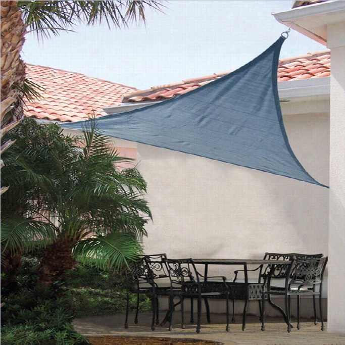 Shelterlogic Shadelogic 16' Heavy Weight Riangle Sun Shade Sail In Sea Blue