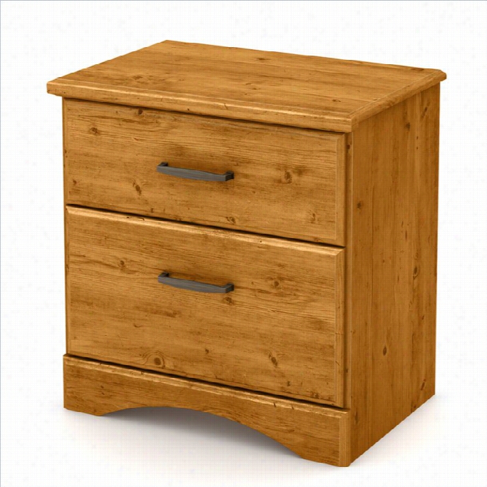 South Shore Cabana Night Stand In Country Pine