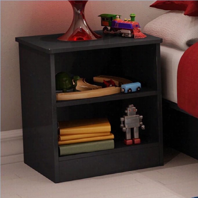 South Shore Libra Kids Nightstand Inn Pure Black