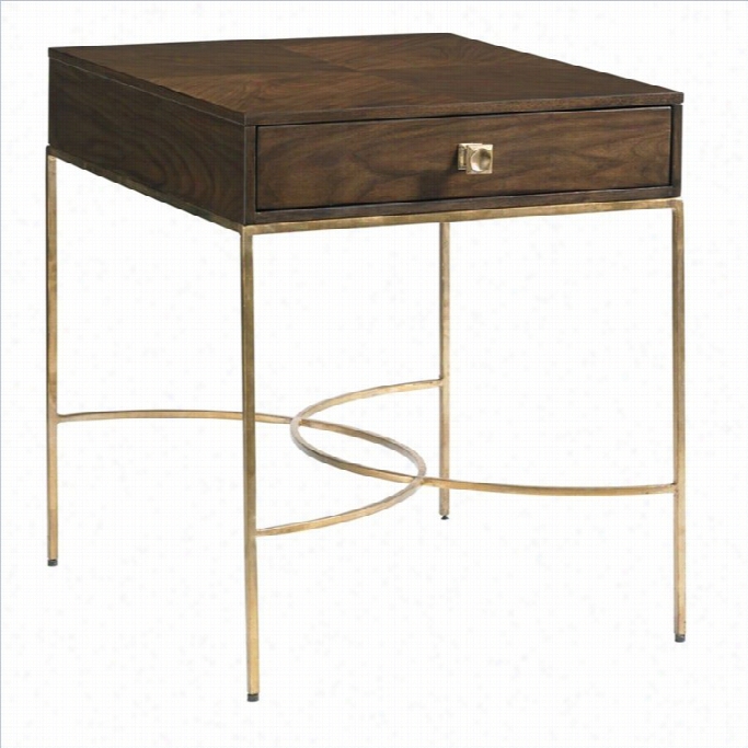 Stanley Furniture Crestaire Osccar End Table In Porter