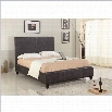 Modus Furniture Mambo Upholstered Panel Bed in Chocolate-Full