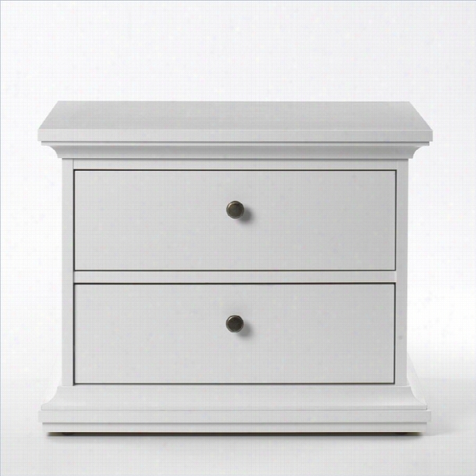 Tvilum Son Oma 2 Drawer Ngihtstand In White