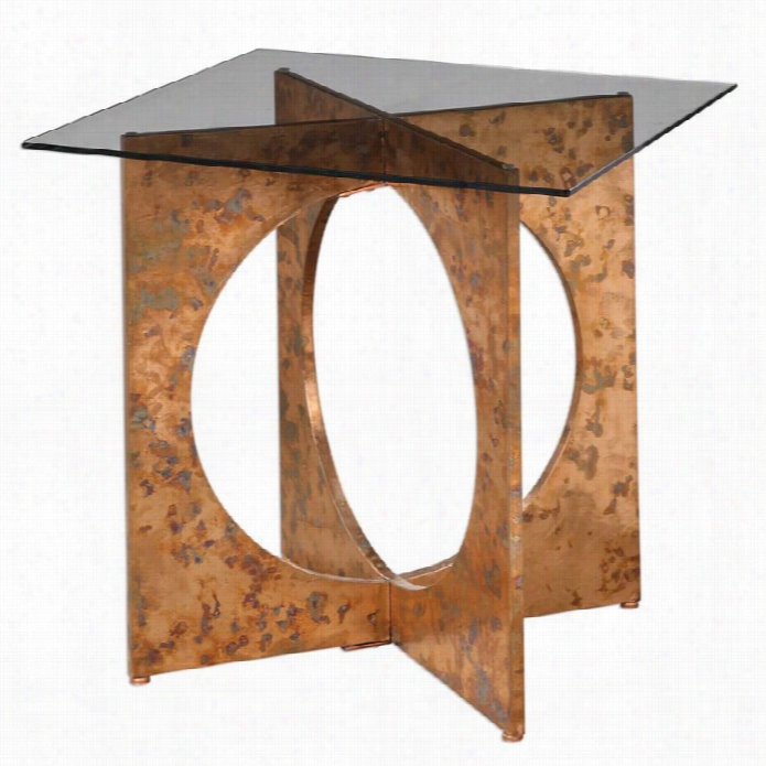 Uttermost Darry Large Boiler Accent Table