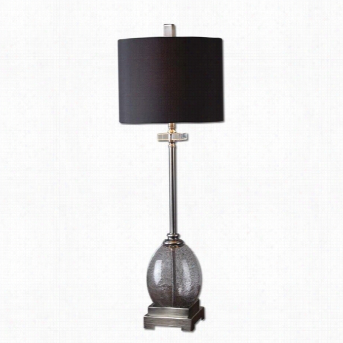 U Tetrmost Denia Gray Glaass Table Lamp