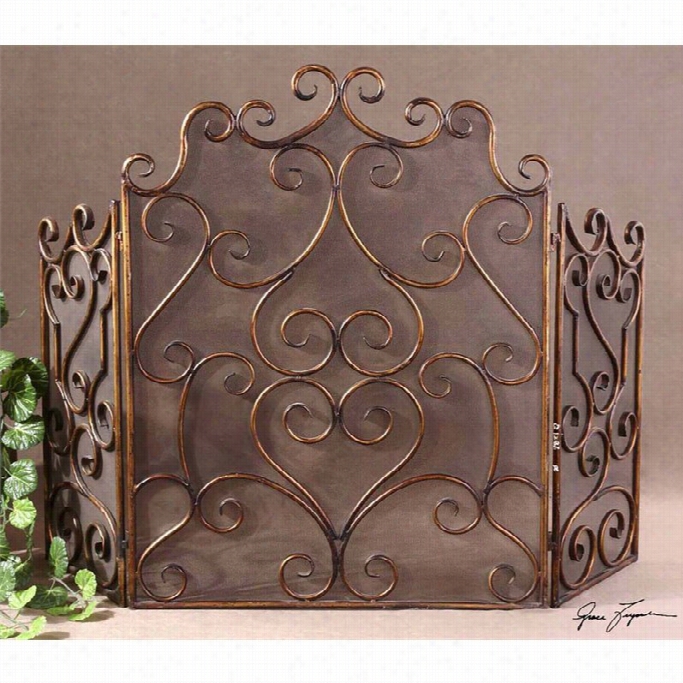 Uttermost Kora Metal Fiireplacee  Screen