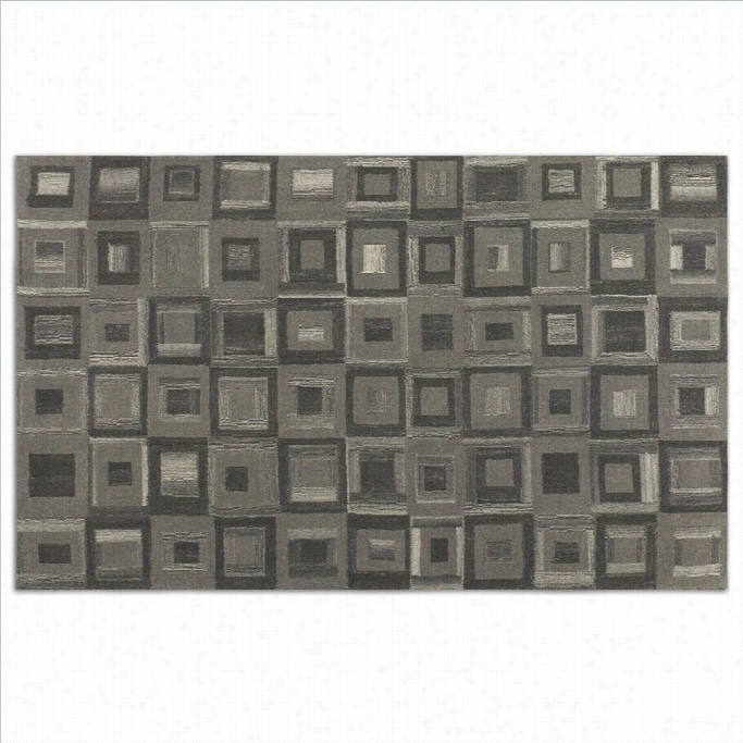 Uttermost Matrice Wool Rug In Gray-5 F X 8 Ft